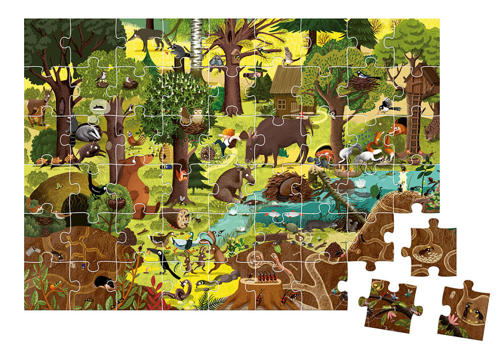 Ein Jahr im Wald - Frühling - Puzzle