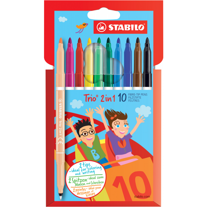 FILZSTIFT UND FINELINER IN EINEM STABILO® TRIO®