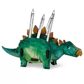 Der stachelige Stegosaurus als Stiftebox - von wegen ausgestorben!