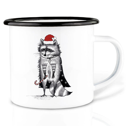 Emaille Tasse – Weihnachtszaubär
