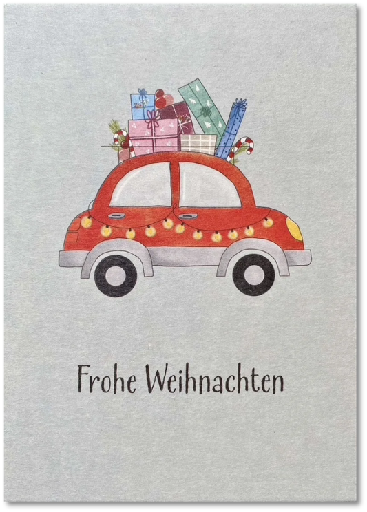 Weihnachtsauto foliert mit Schutzfolie inkl. Briefmschlag