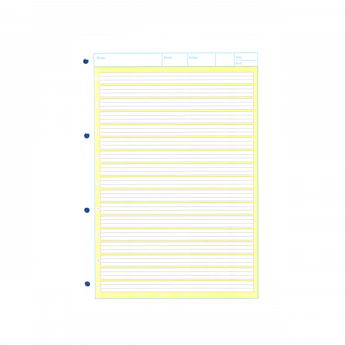 OXFORD ARBEITSBLÄTTERBLOCK, A4, LINEATUR 2 (2. KLASSE), 50 BLATT, 90 G/M² OPTIK PAPER