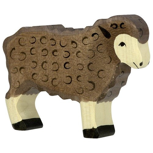 Holzfigur Schaf